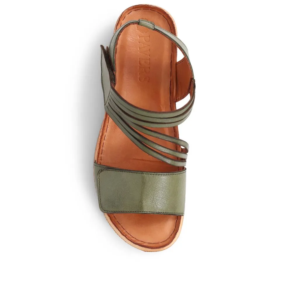 Touch-Fasten Leather Sandals - KARY39029 / 325 513