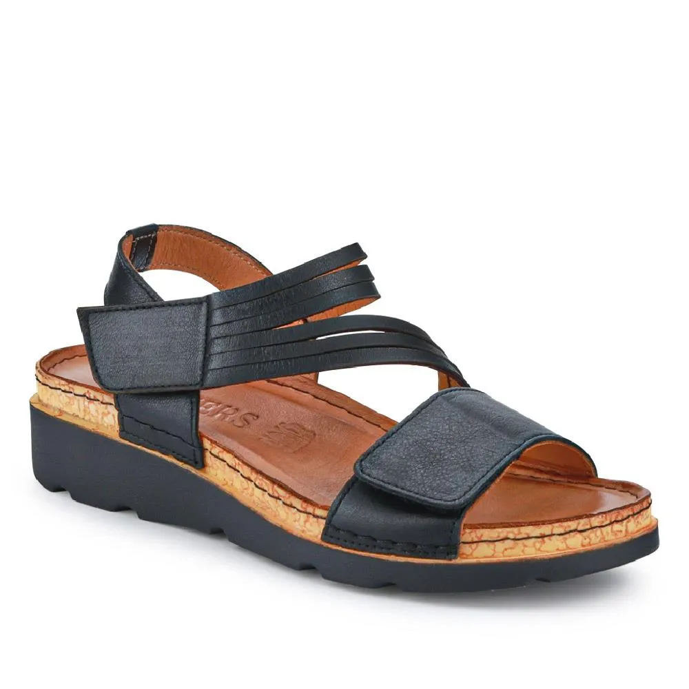 Touch-Fasten Leather Sandals - KARY39029 / 325 513