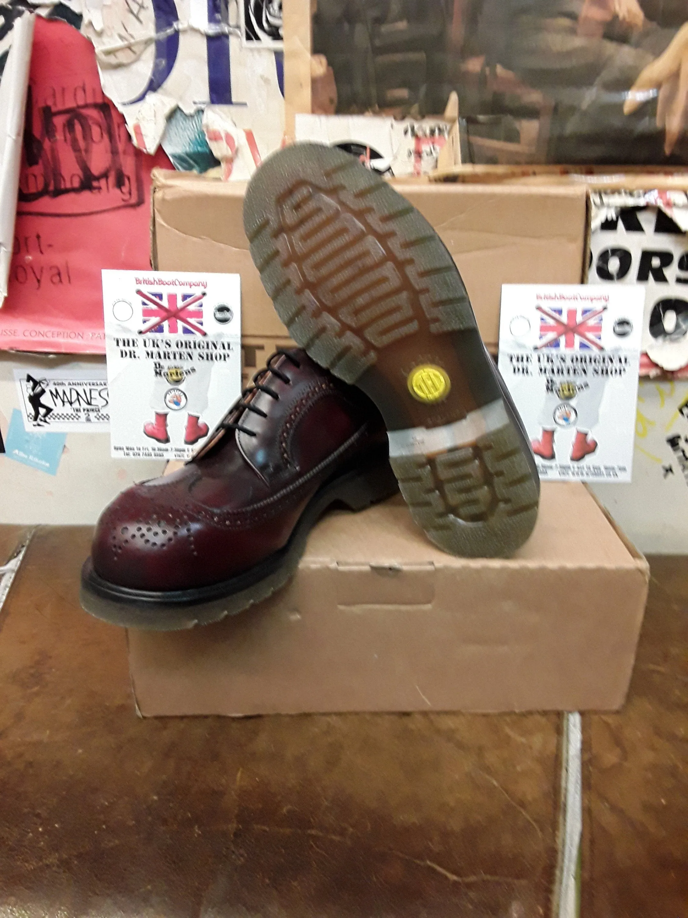 Tredair 1982 Made in England Burgundy BROGUE Various Sizes