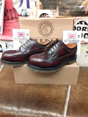 Tredair 1982 Made in England Burgundy BROGUE Various Sizes