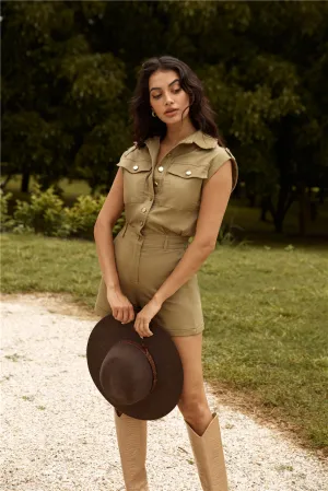 Wilderness Adventure Romper Khaki