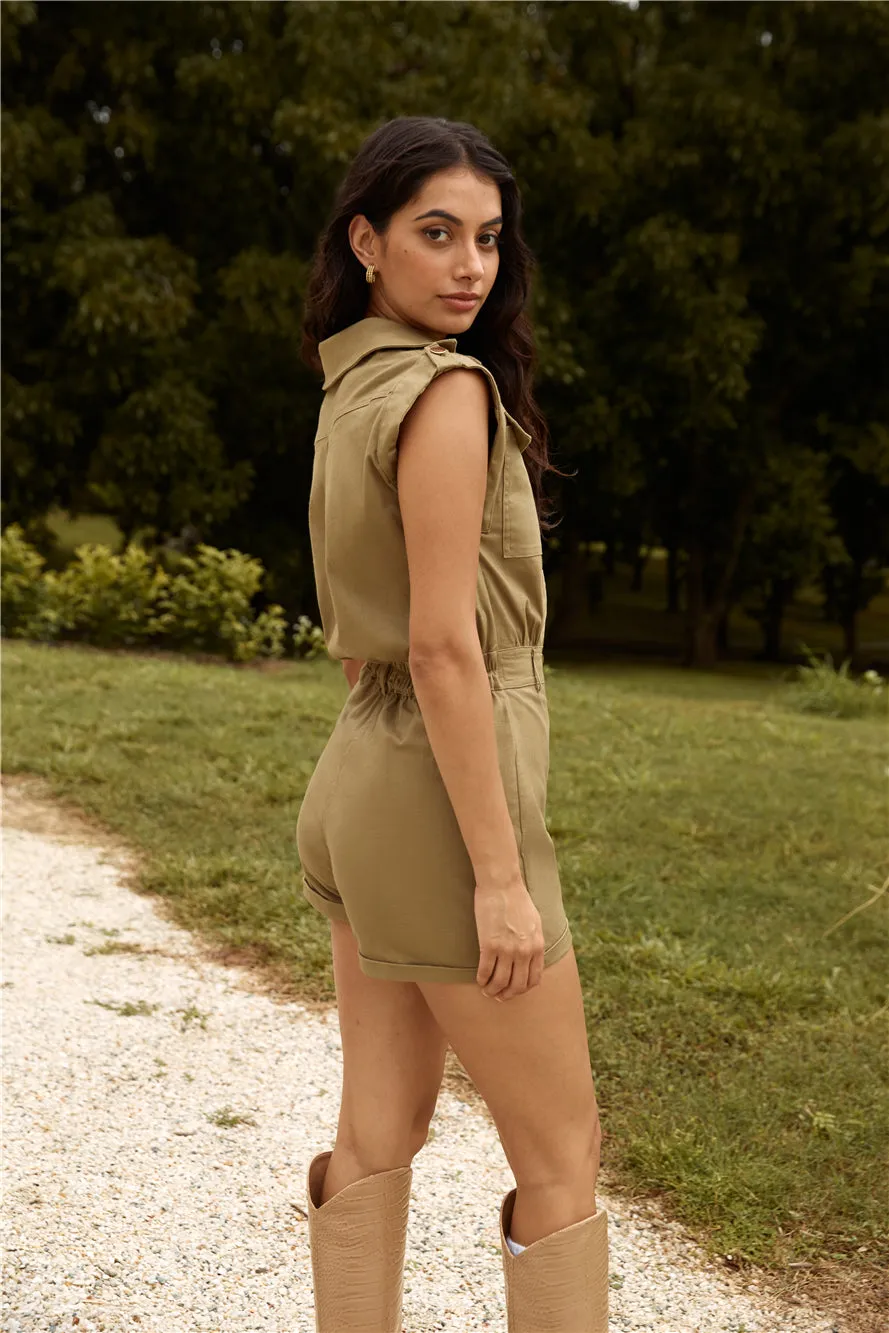 Wilderness Adventure Romper Khaki