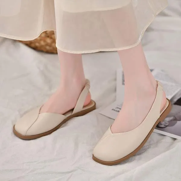 Women's Flat Simple Closed-Toe Sandals 84408428C