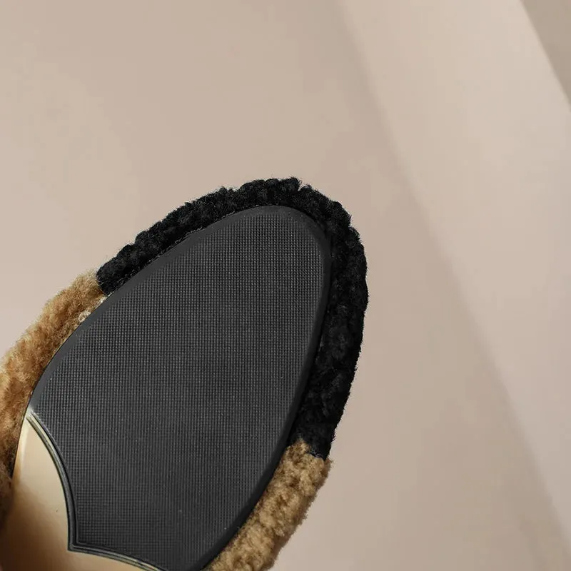 Wool Shearling Loafers Shoes
