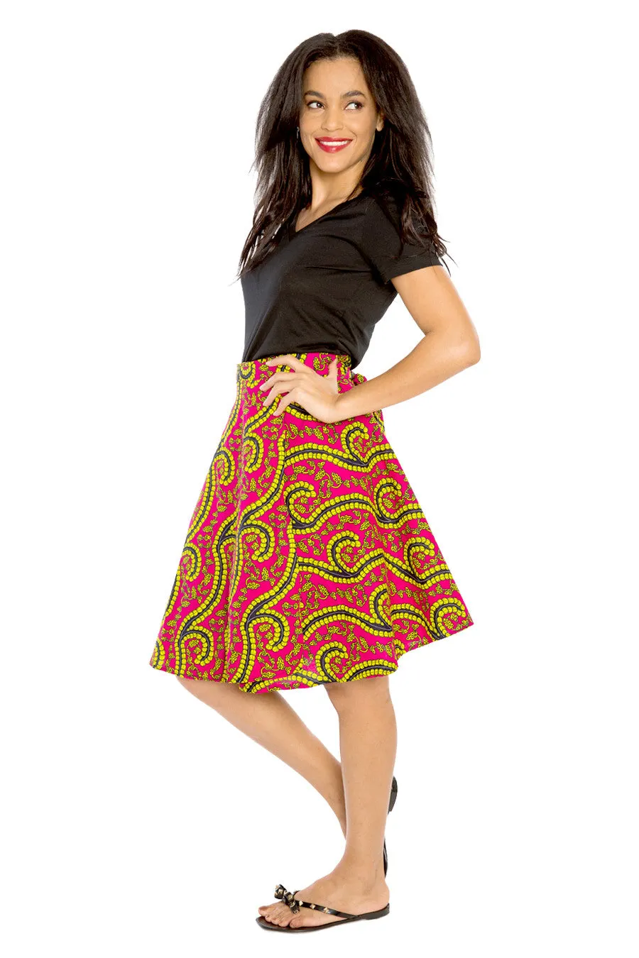 Wrapped in Print (Short) African Print Skirt