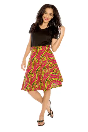 Wrapped in Print (Short) African Print Skirt